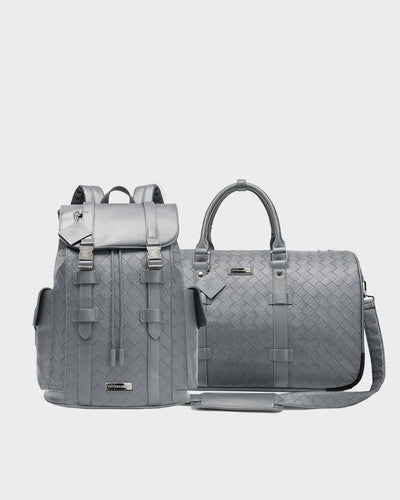 Bodega Explorer Rolling Duffle Set in Grey