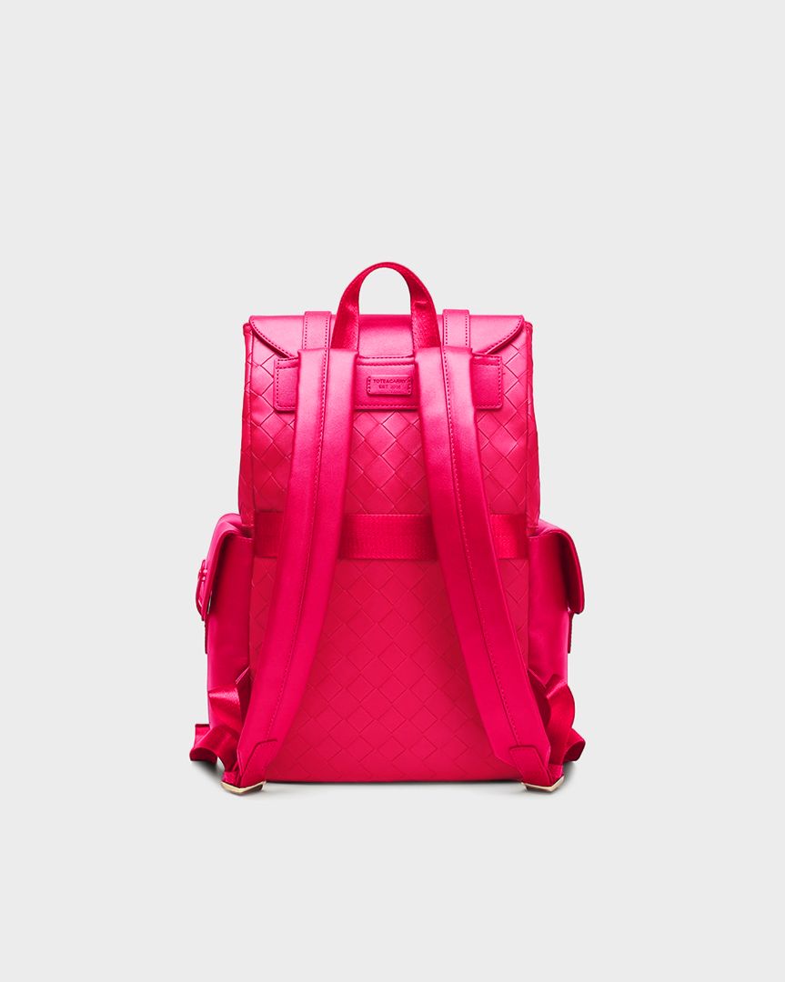 Bodega Explorer Rolling Duffle Set in Neon Pink