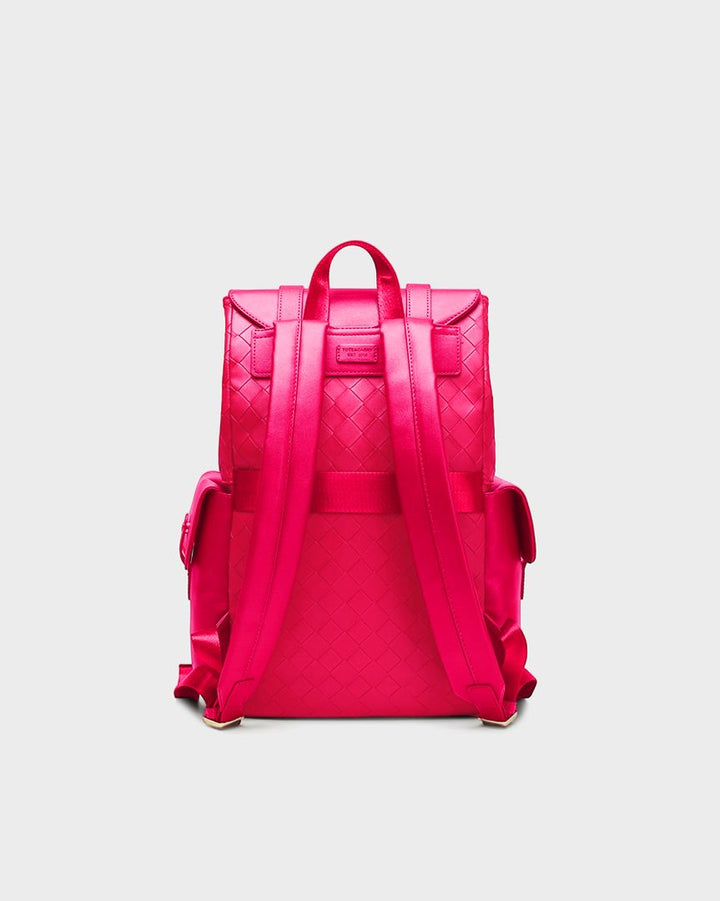 Bodega Explorer Rolling Duffle Set in Neon Pink