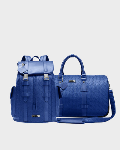 Bodega Explorer Rolling Duffle Set in Royal Blue