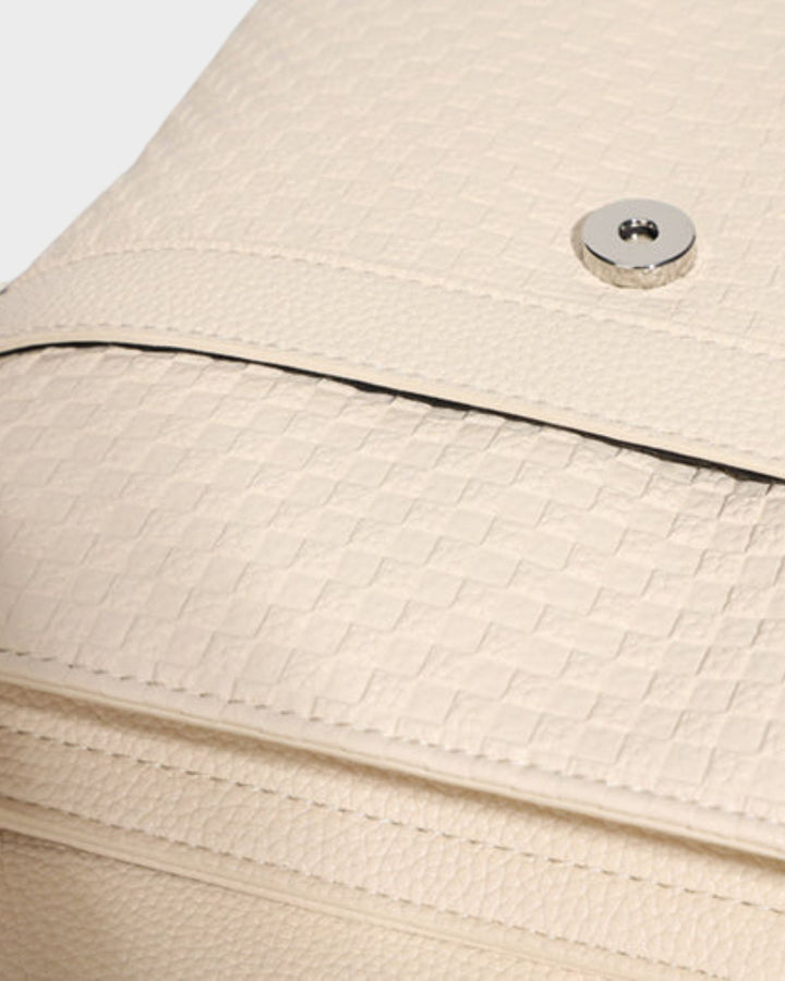 Bodega Crossbody Messenger Bag in Beige Brown