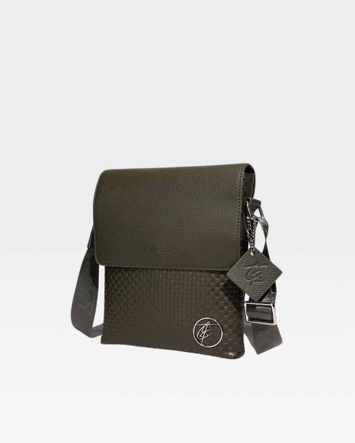 Bodega Crossbody Messenger Bag in Olive Green