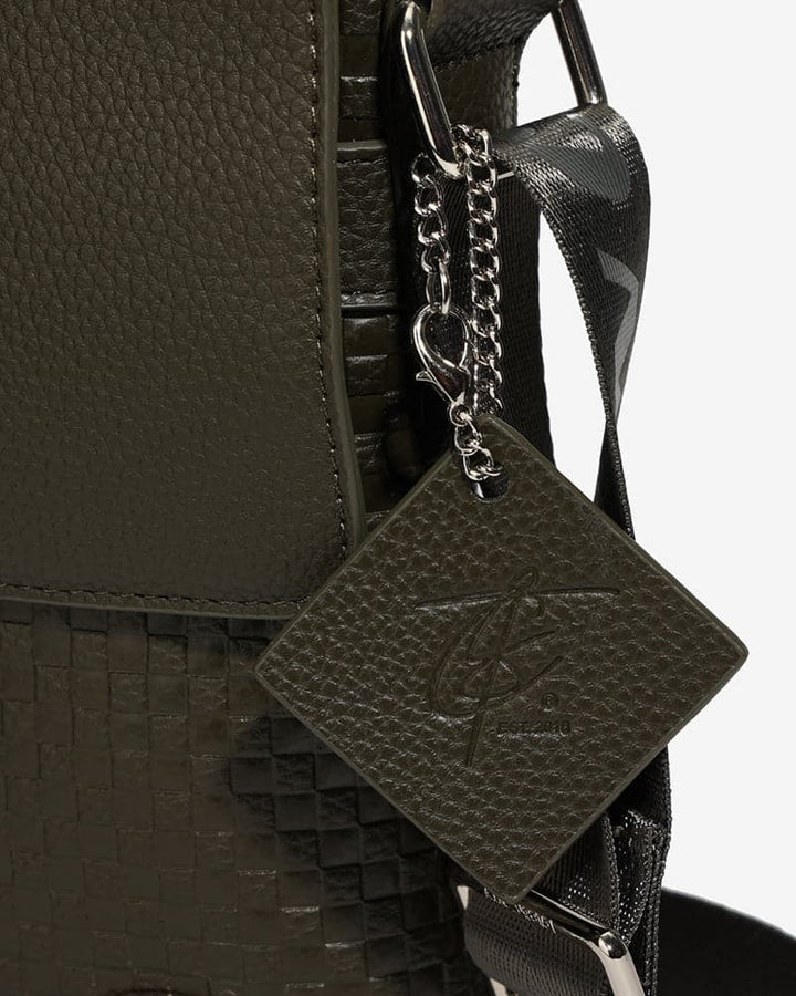 Bodega Crossbody Messenger Bag in Olive Green