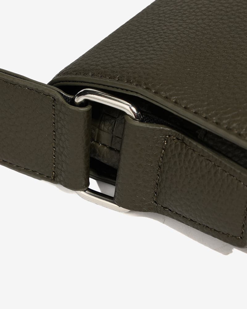 Bodega Crossbody Messenger Bag in Olive Green
