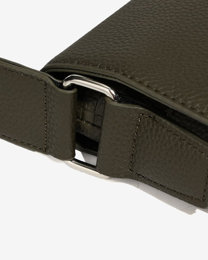 Bodega Crossbody Messenger Bag in Olive Green