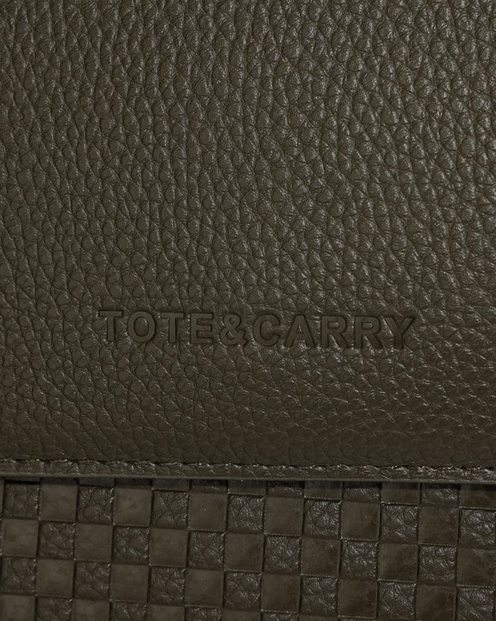 Bodega Crossbody Messenger Bag in Olive Green