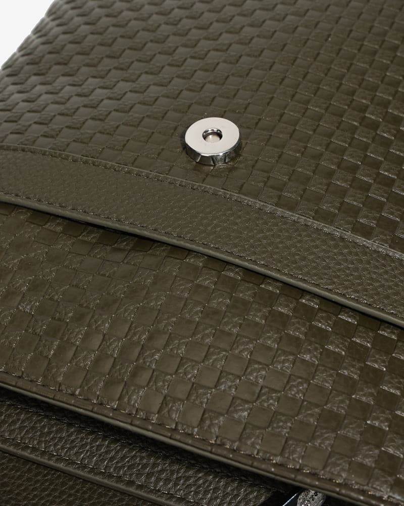 Bodega Crossbody Messenger Bag in Olive Green