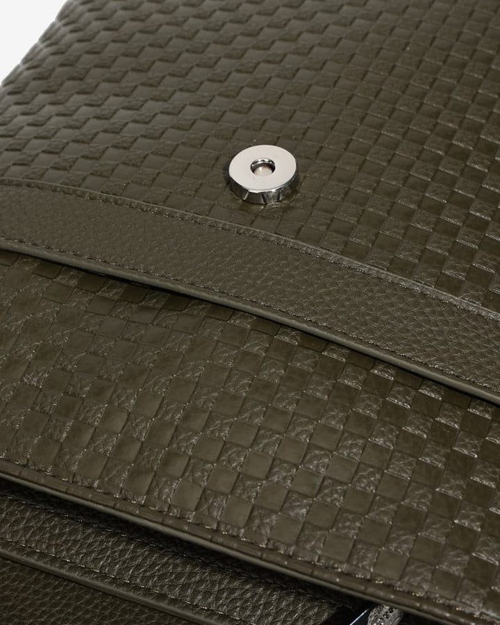 Bodega Crossbody Messenger Bag in Olive Green