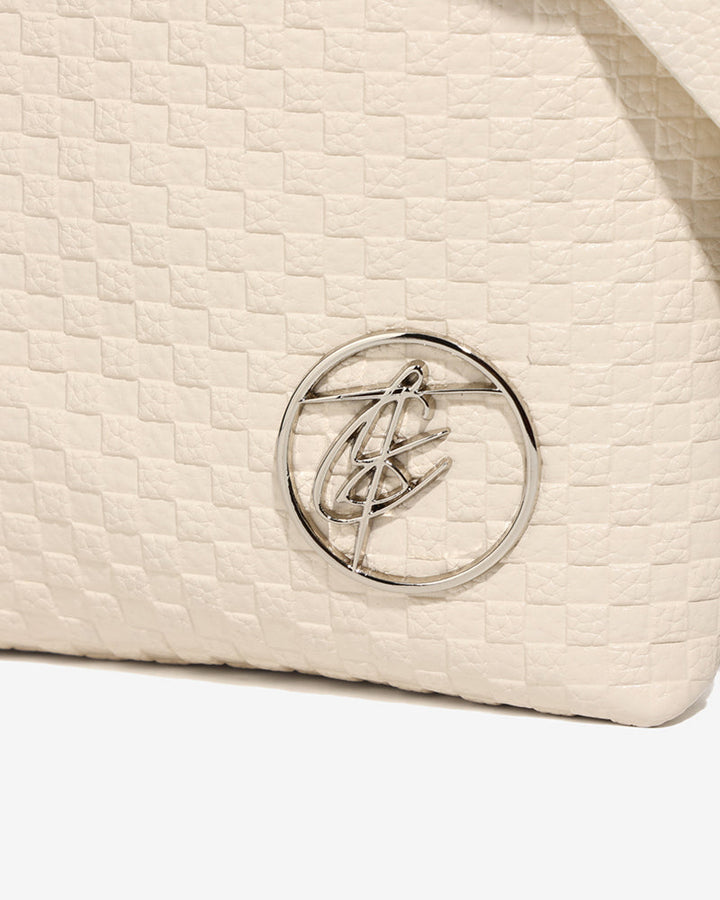 Bodega Crossbody Messenger Bag in Beige Brown