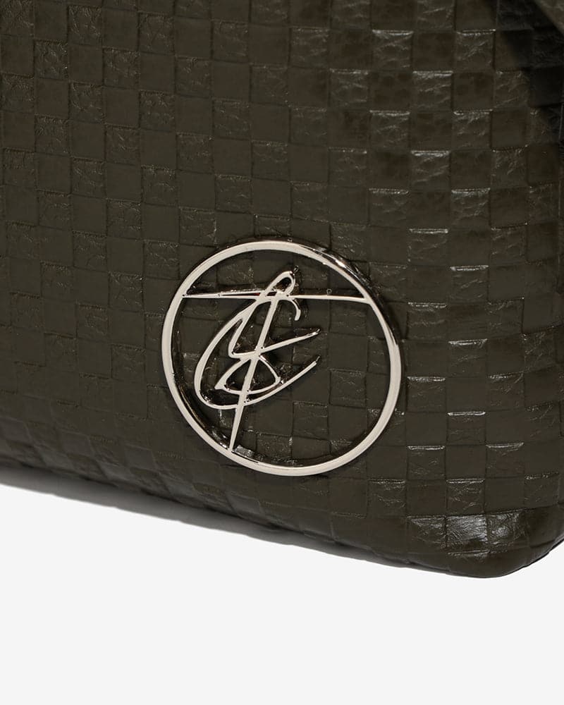 Bodega Crossbody Messenger Bag in Olive Green