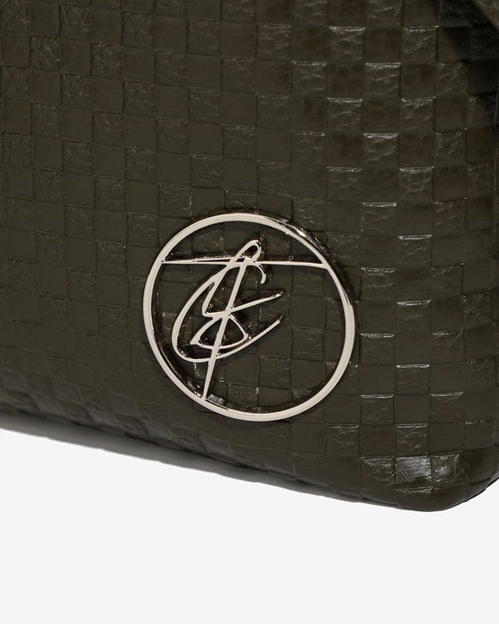 Bodega Crossbody Messenger Bag in Olive Green