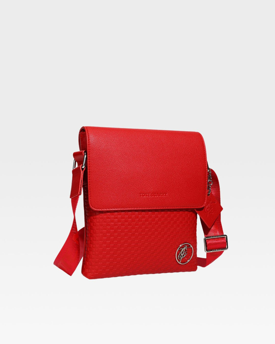 Bodega Crossbody Messenger Bag in Red
