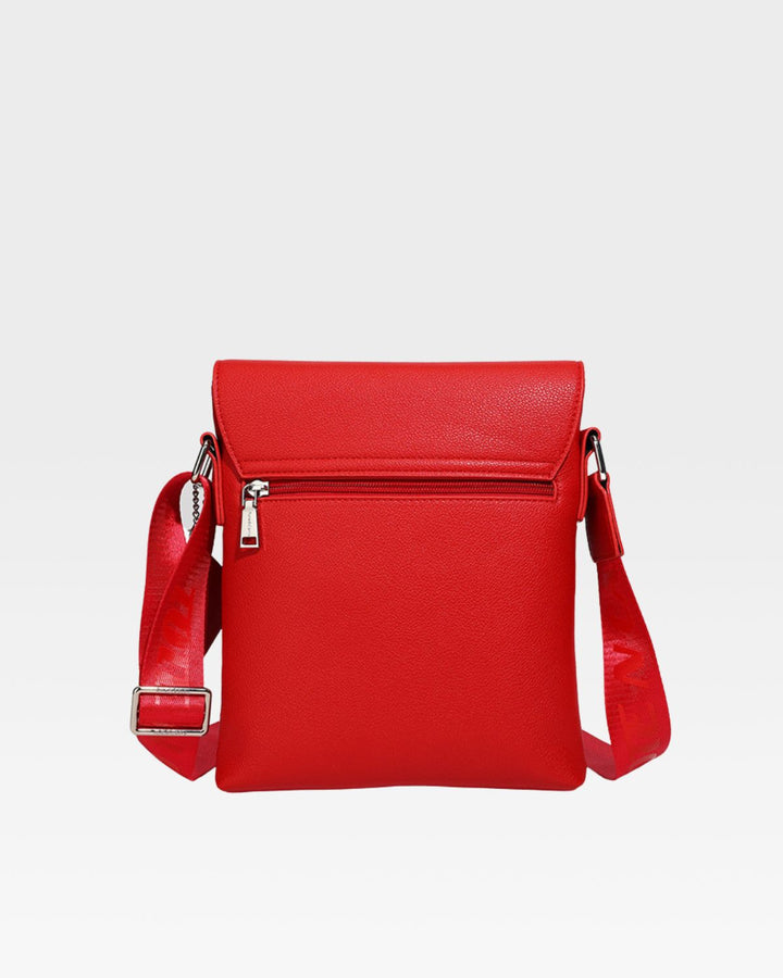 Bodega Crossbody Messenger Bag in Red