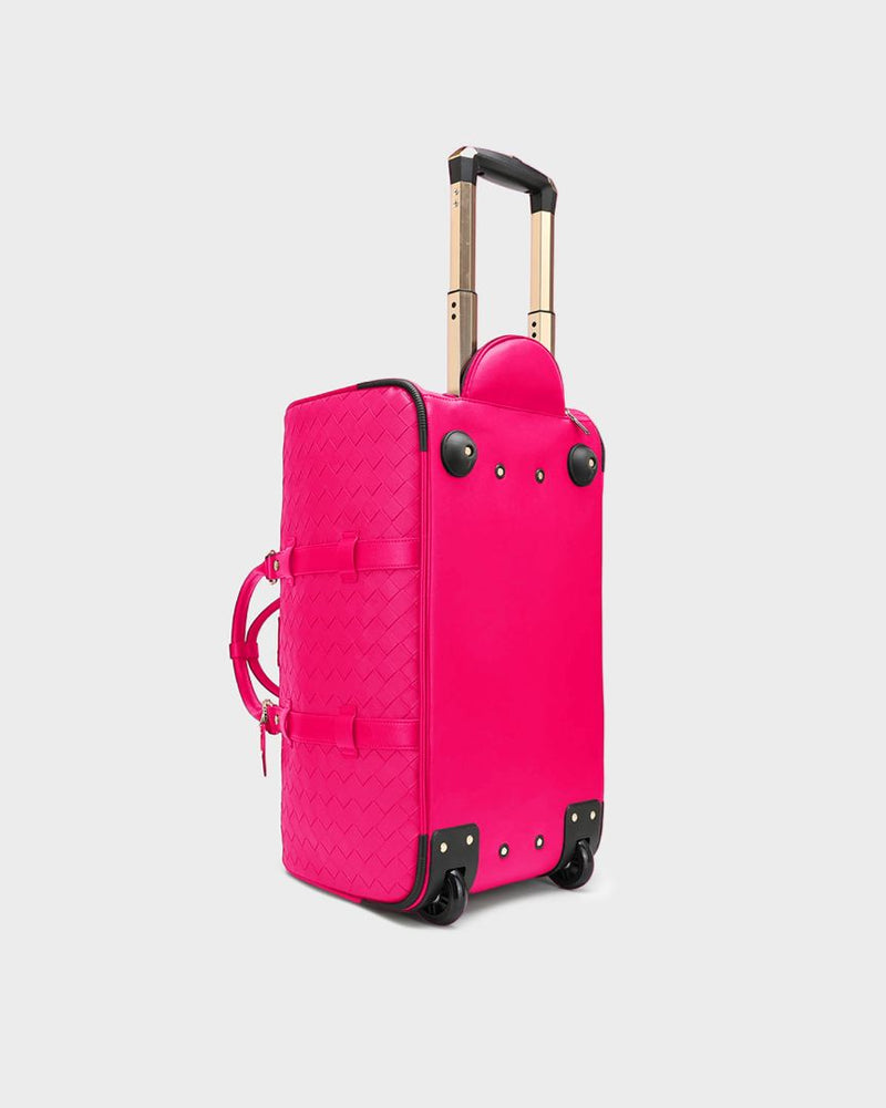 Bodega Rolling Duffle Bag in Neon Pink