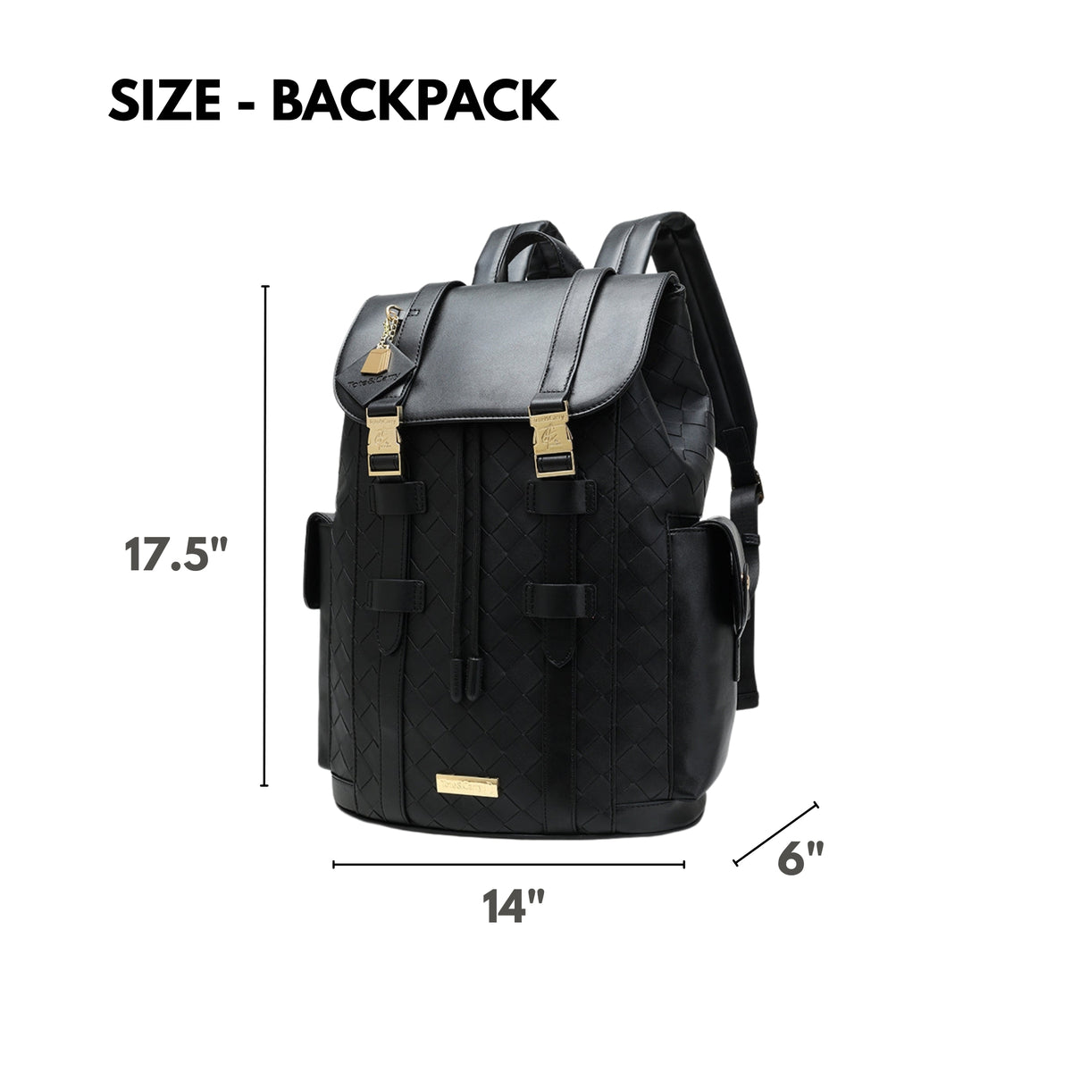 Tote&Carry Bodega Explorer Rolling Duffle Set in Black — material detail