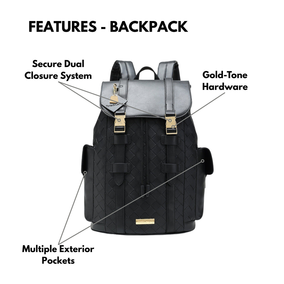 Tote&Carry Bodega Explorer Rolling Duffle Set in Black — features