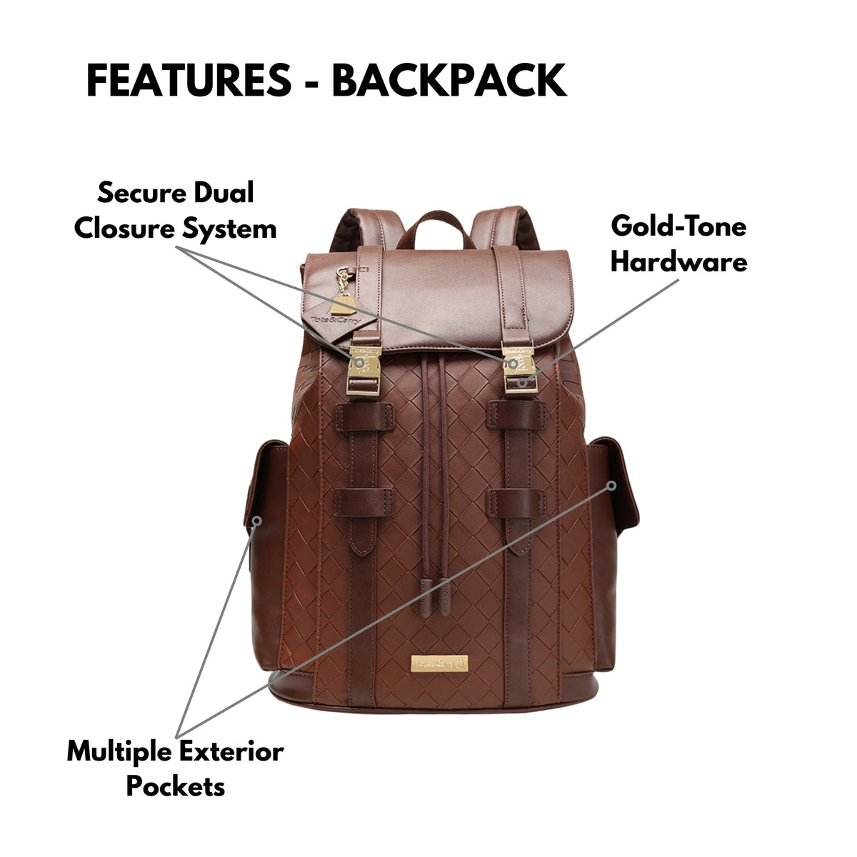 Tote&Carry Bodega Explorer Rolling Duffle Set in Brown — features