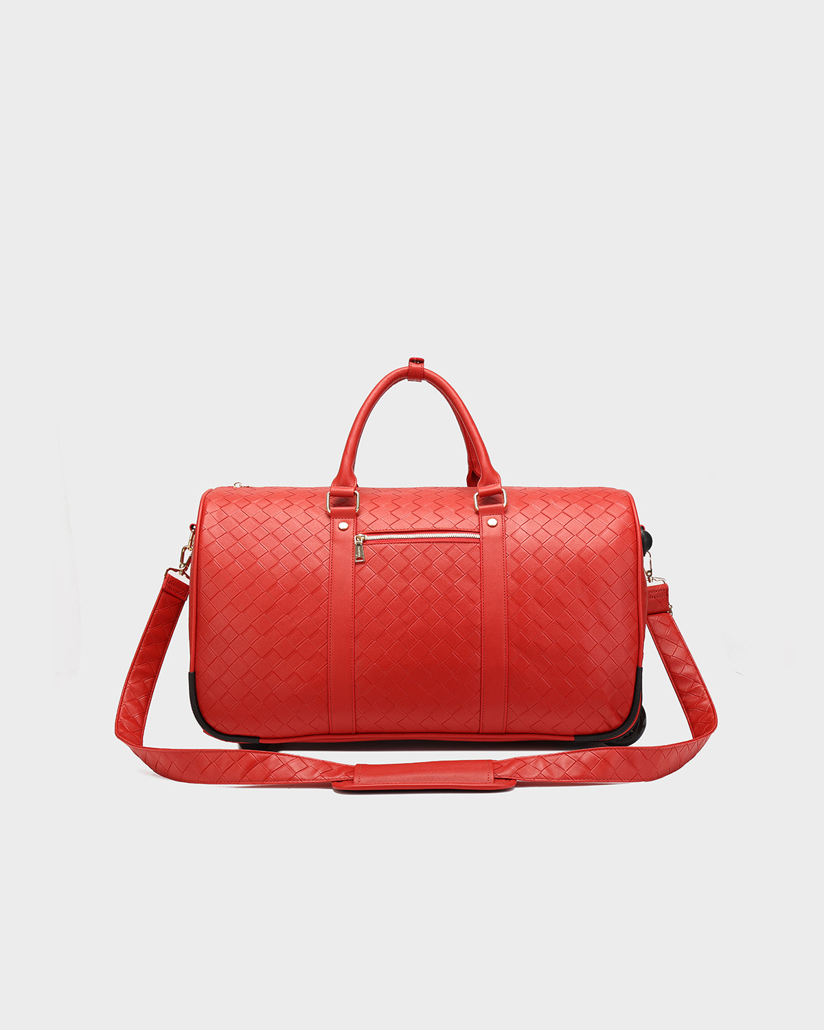 Bodega Traveler Rolling Duffle Bag in Red