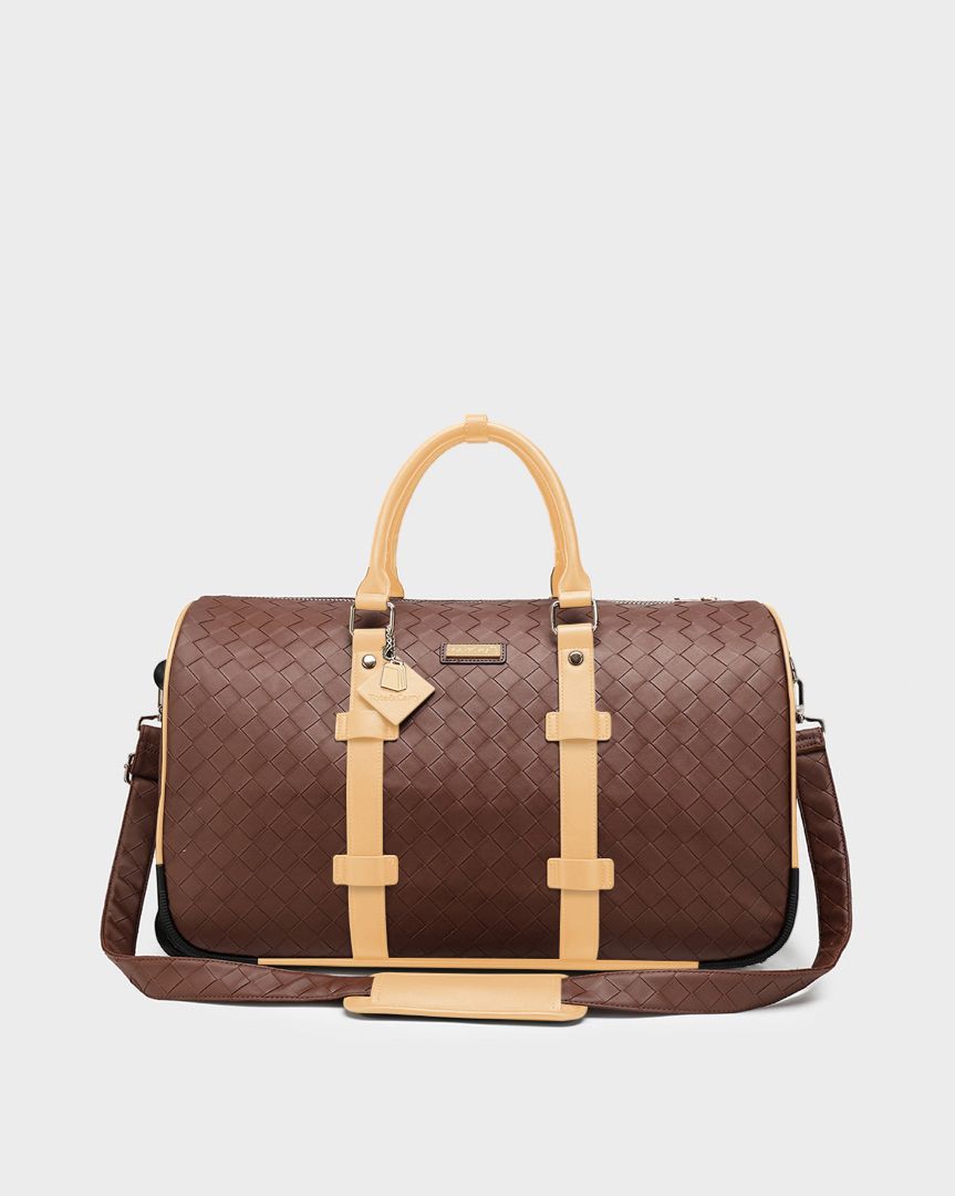 Bodega Explorer Rolling Duffle Set in Beige