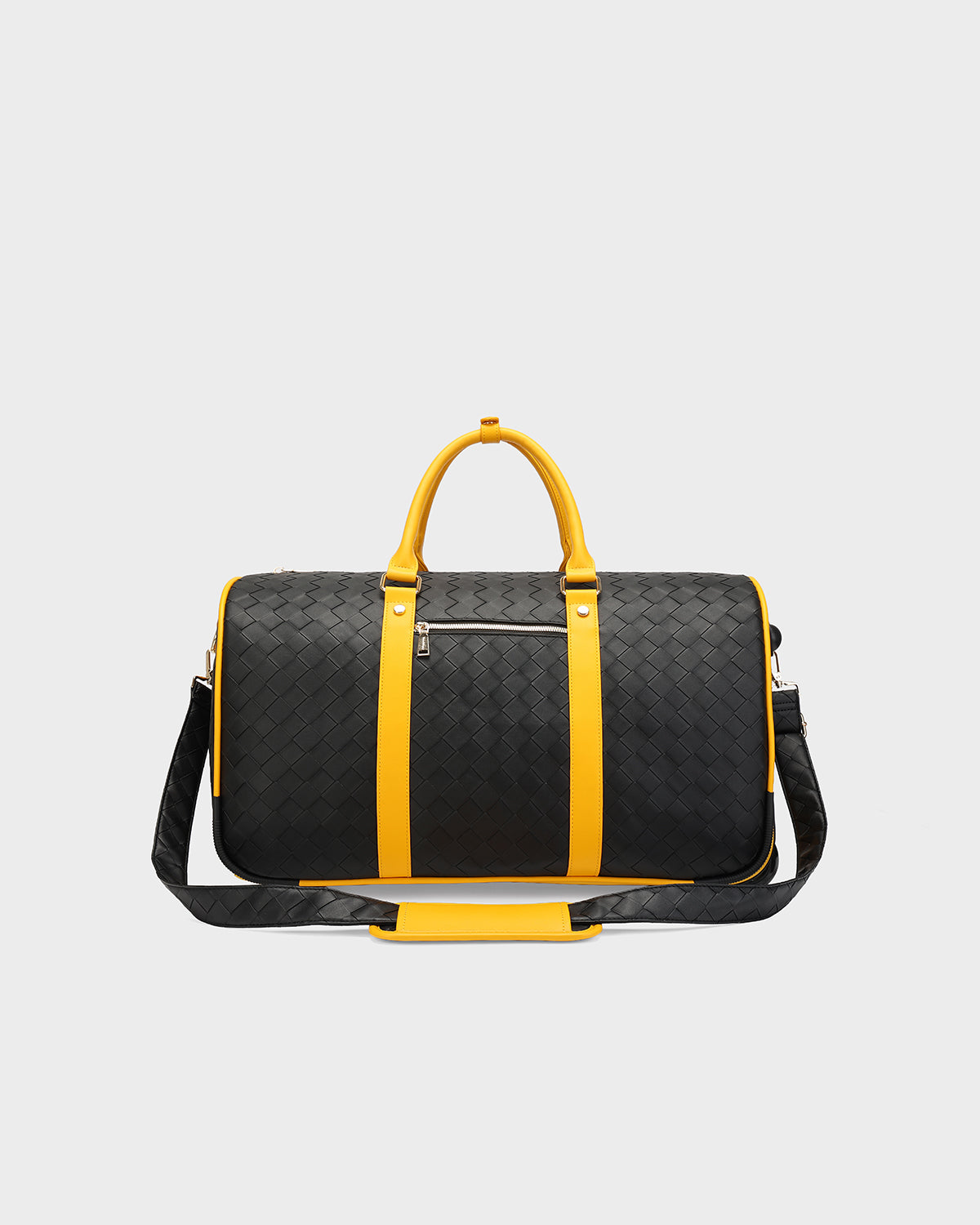 Bodega Traveler Rolling Duffle in Black & Yellow