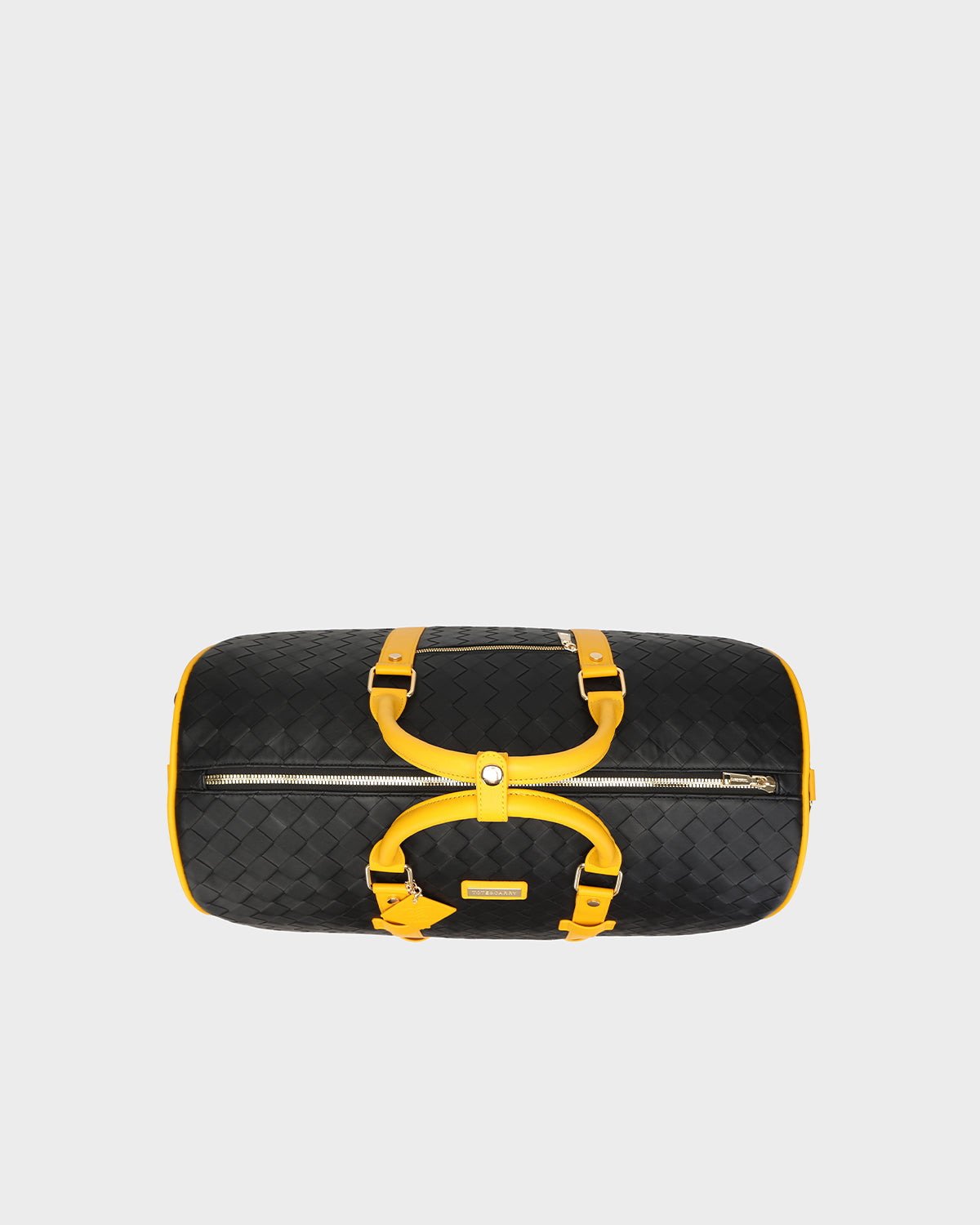 Bodega Traveler Rolling Duffle in Black & Yellow