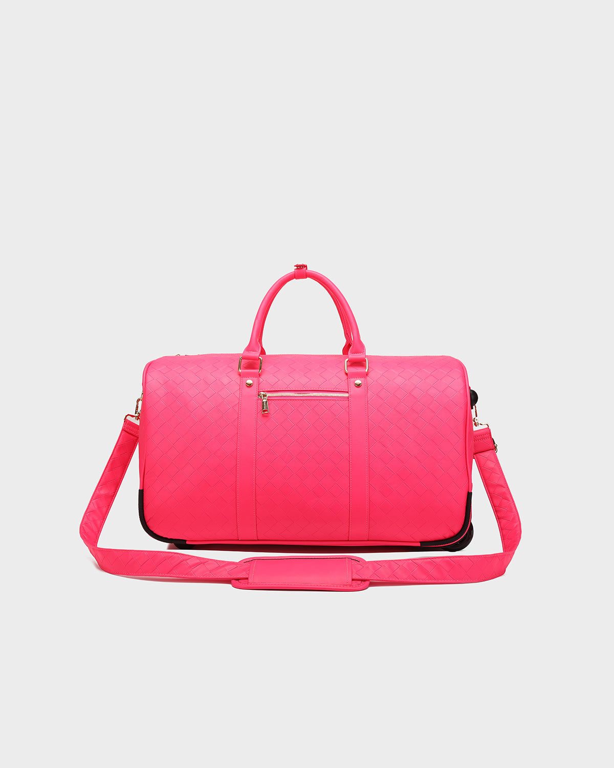 Bodega Traveler Rolling Duffle in Neon Pink