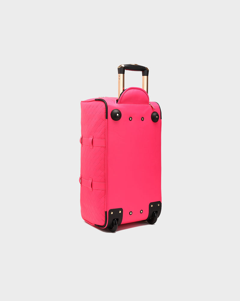 Bodega Traveler Rolling Duffle in Neon Pink