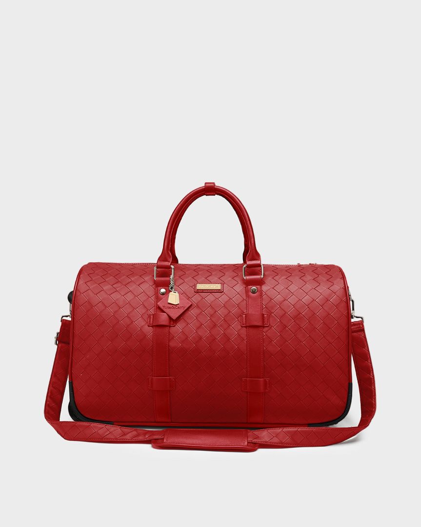 Bodega Traveler Rolling Duffle in Red