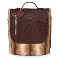 Brown Fur Backpack