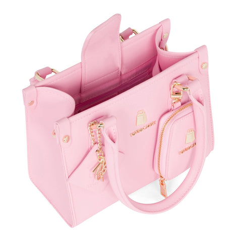 Bubble Gum Pink Mini Tote Bag