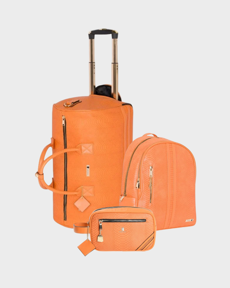 Signature 3-Piece Rolling Essentials Set in Sunset Orange