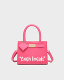 Cash Inside Mini Tote in Baby Pink