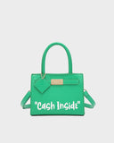 Cash Inside Mini Tote in Green
