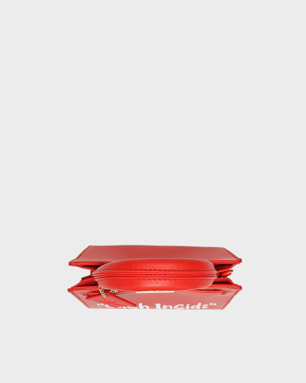 Cash Inside Mini Tote in Red