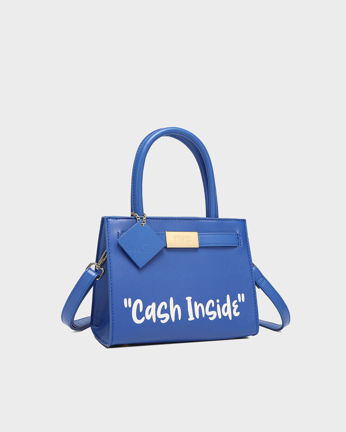 Cash Inside Mini Tote in Royal Blue