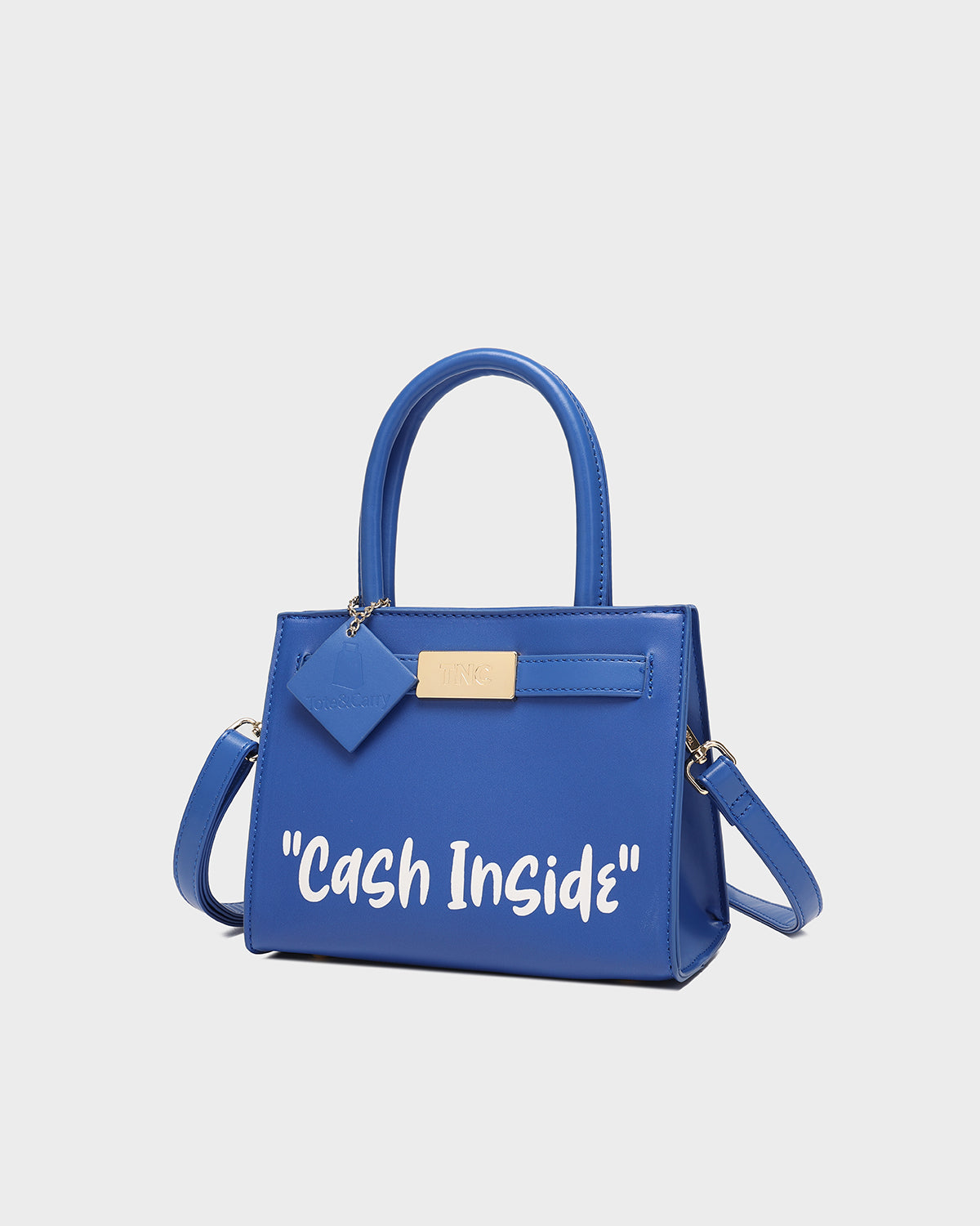 Cash Inside Mini Tote in Royal Blue