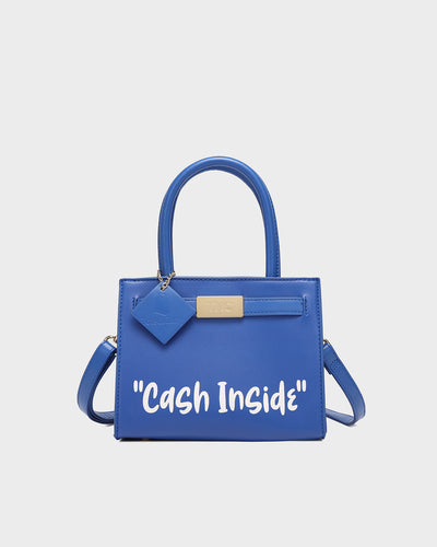 Cash Inside Mini Tote in Royal Blue