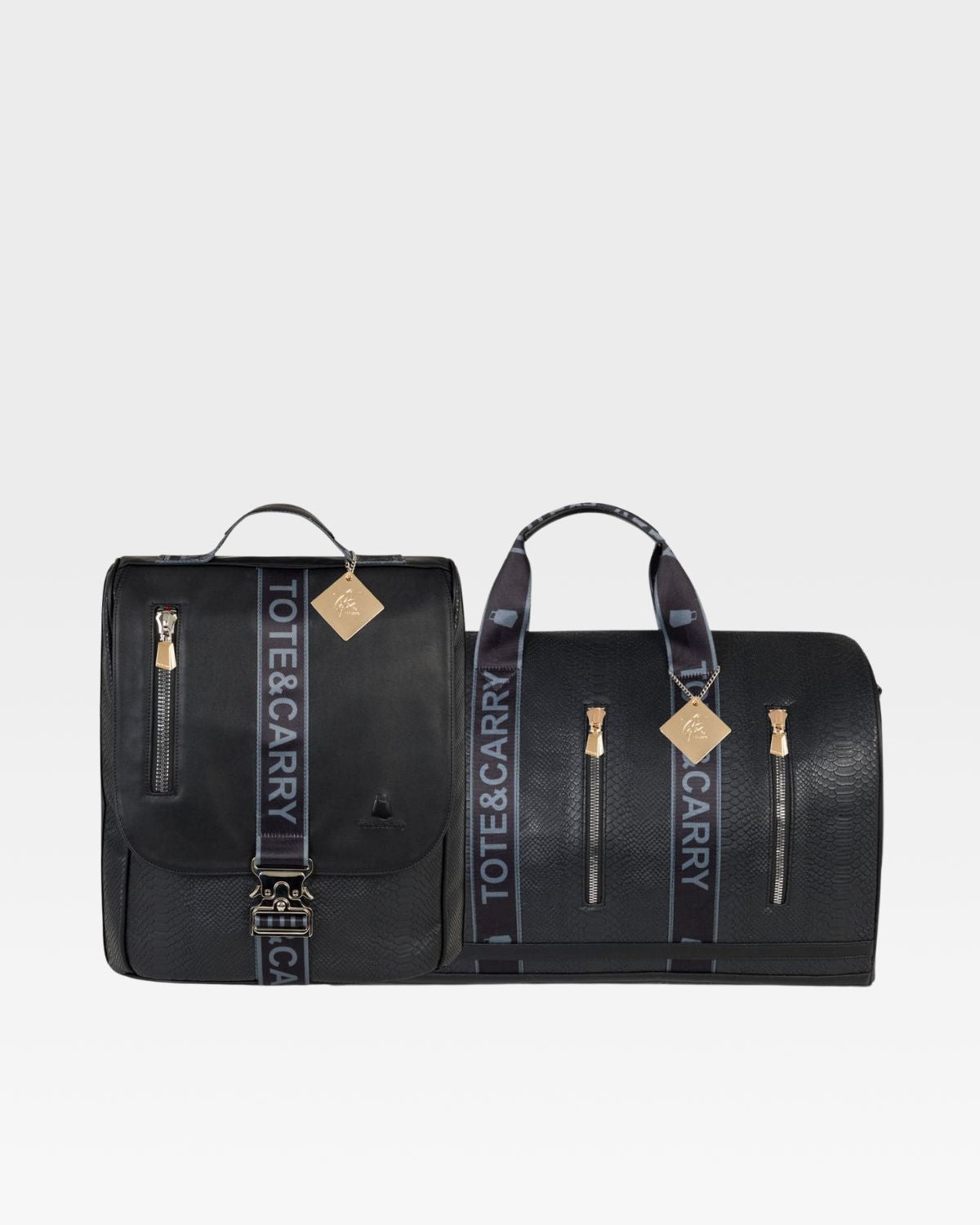 Caution Tape Travel Set in Black
