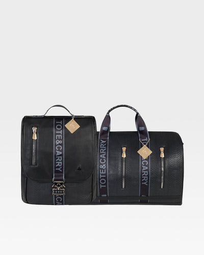 Caution Tape Travel Set in Black