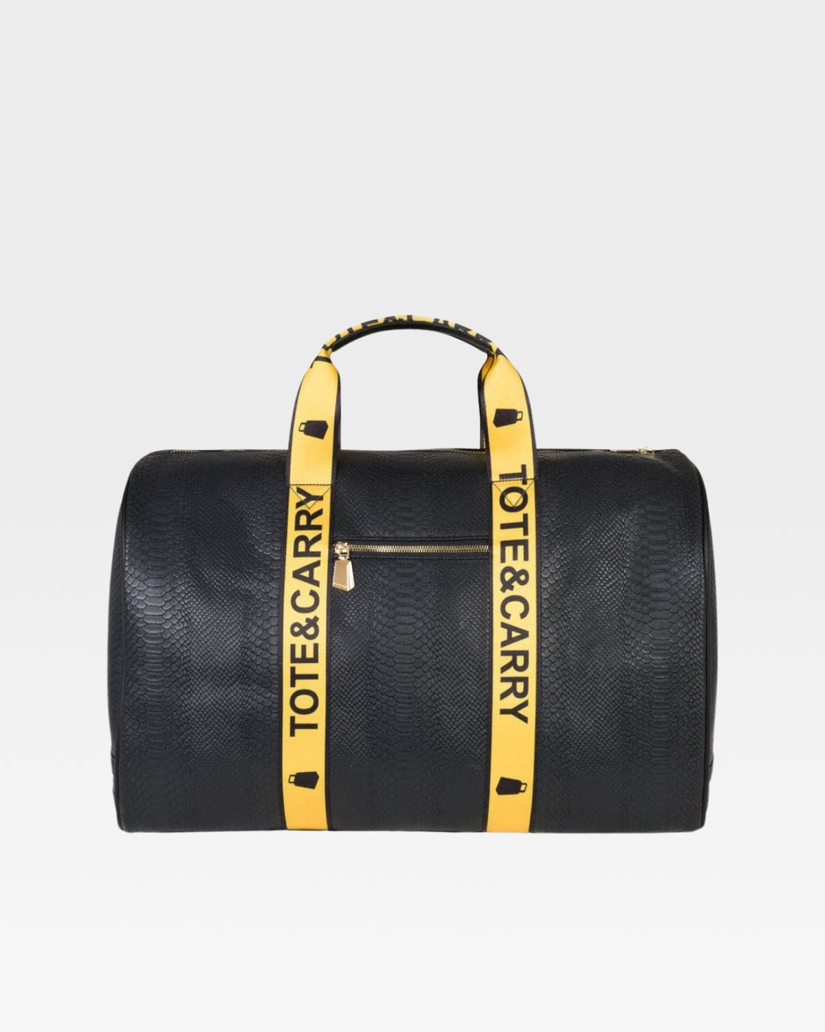 Caution Tape Travel Set in Black & Yellow