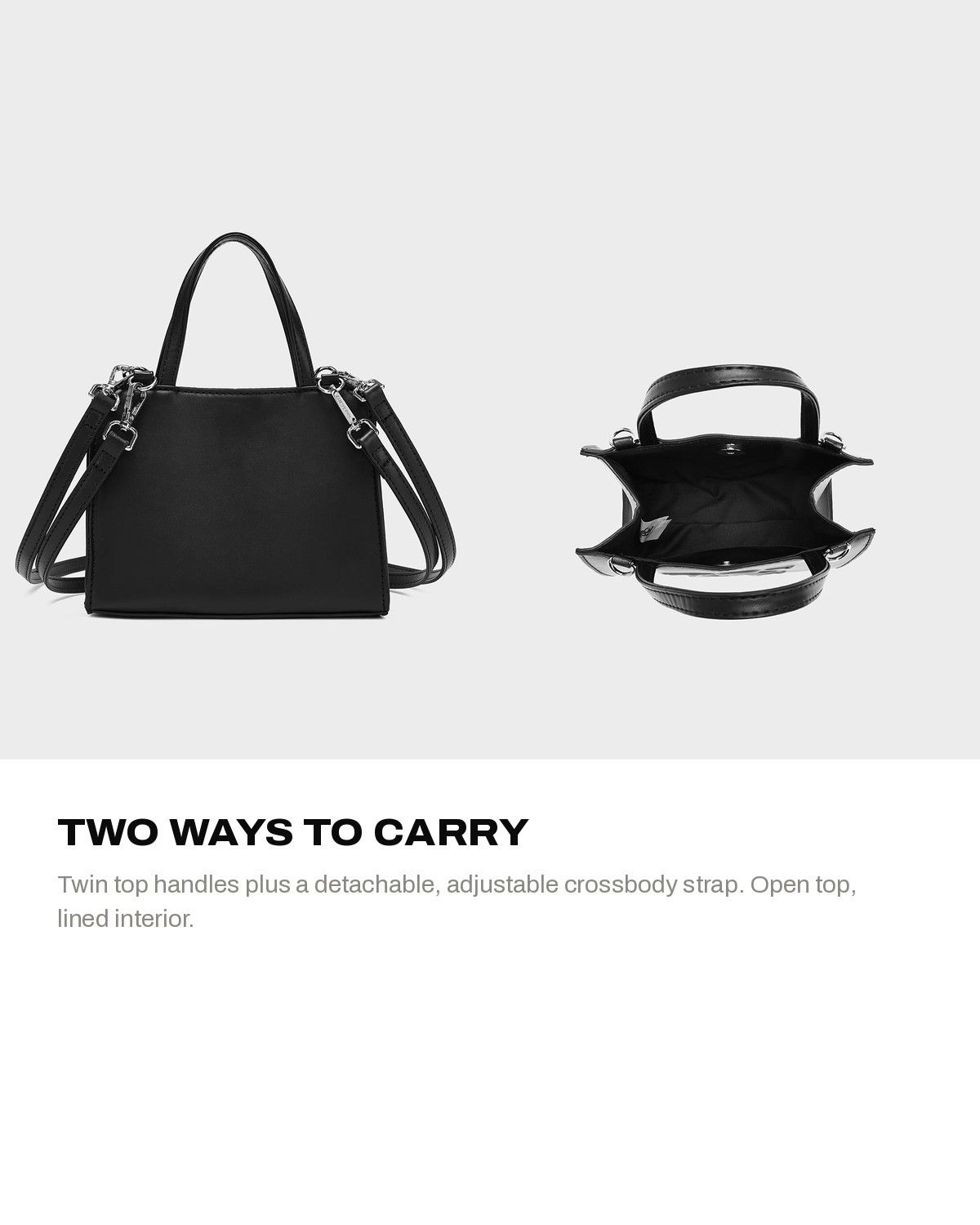 Essential Mini Tote in Onyx — A+ 3