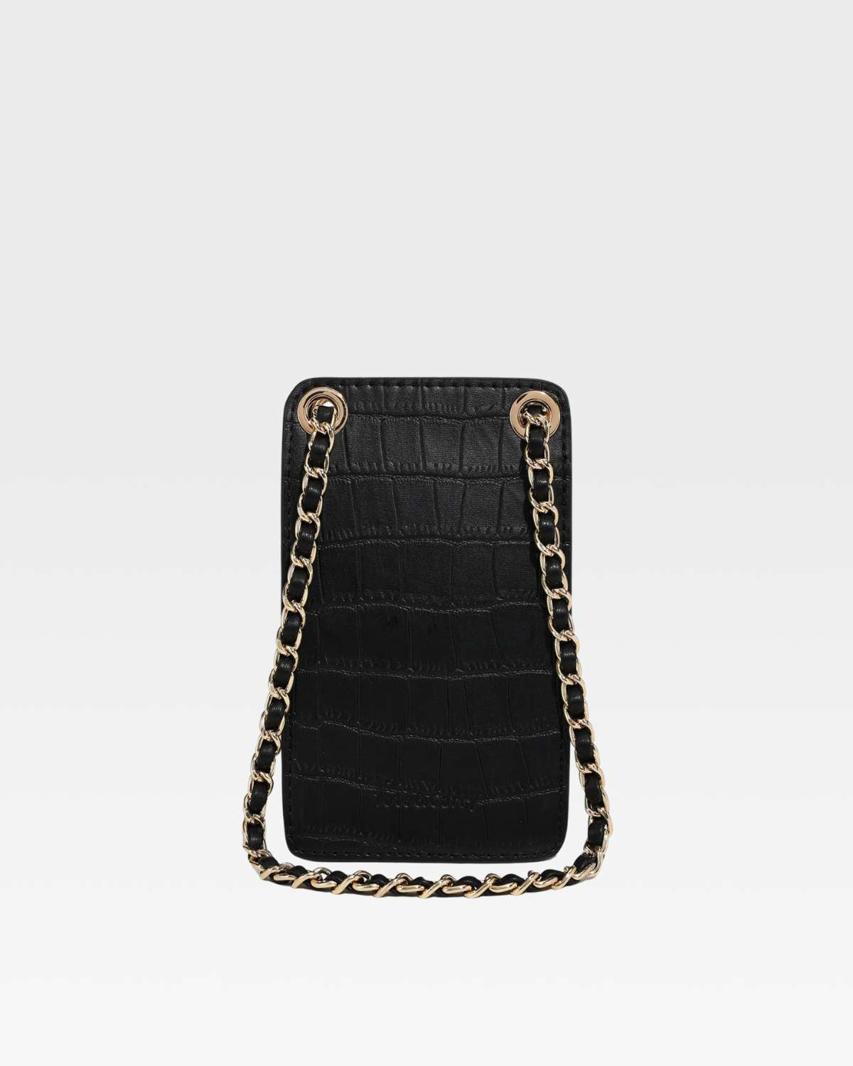 Phone Messenger Bag in Black
