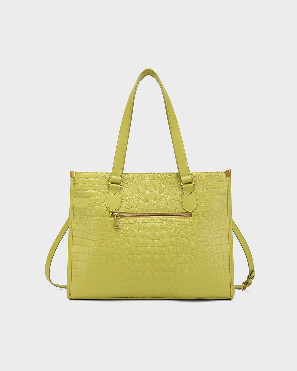 City scape Tote in Avocado Green