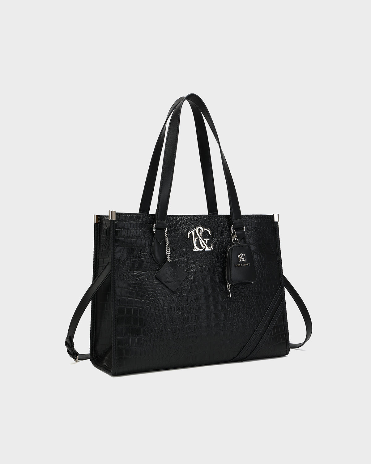 City scape Tote in Black