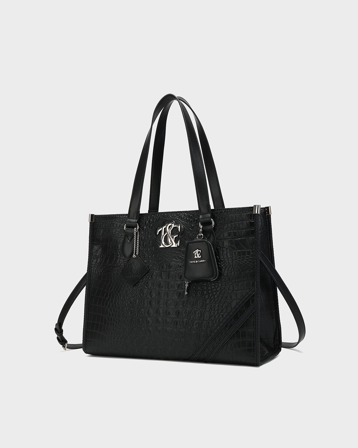 City scape Tote in Black