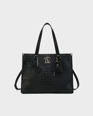 City scape Tote in Black