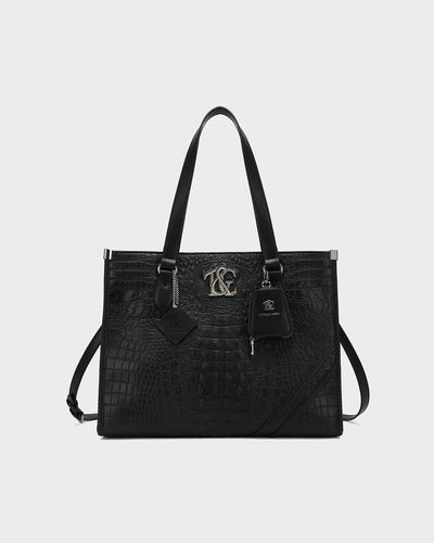 City scape Tote in Black