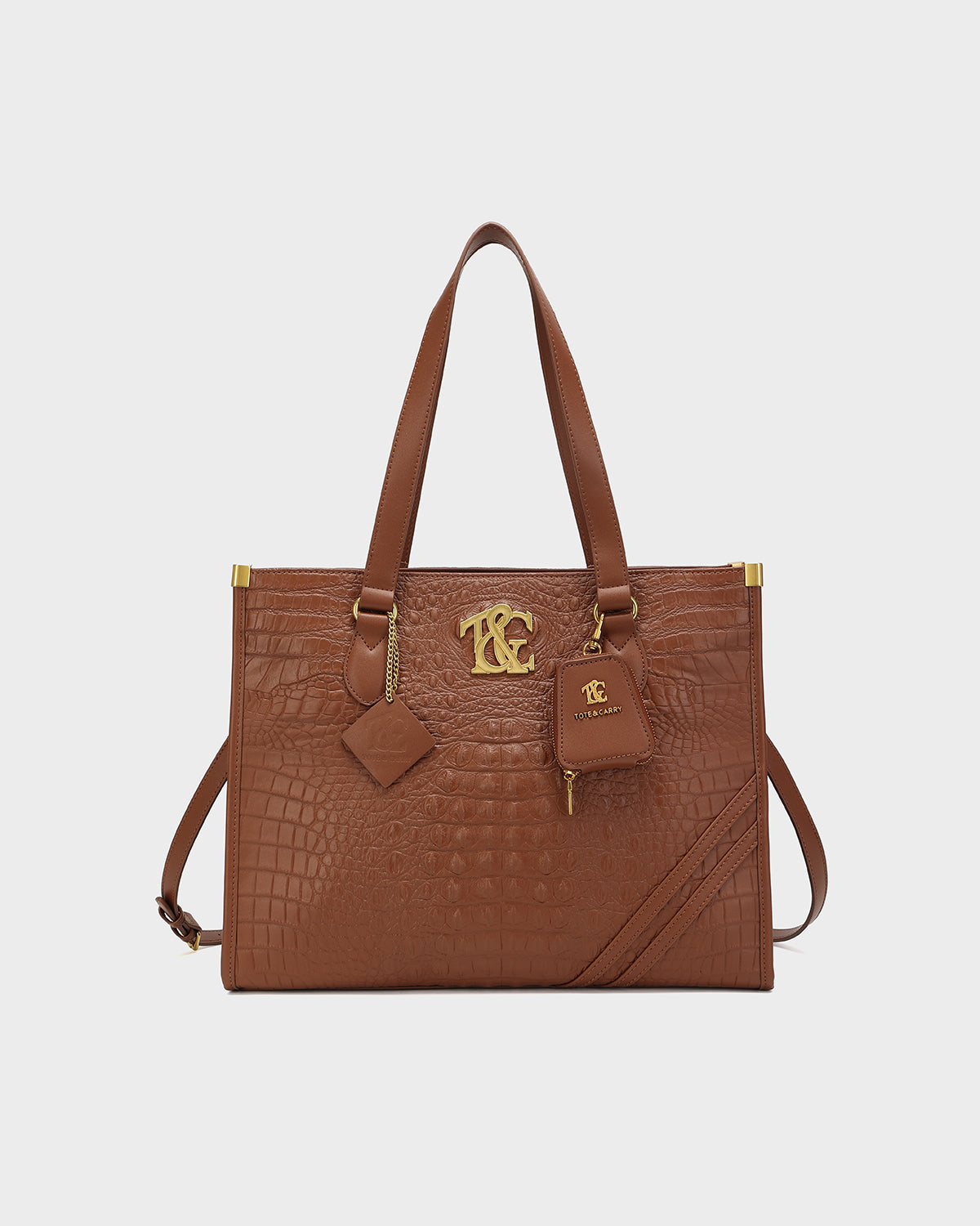 City scape Tote in Caramel