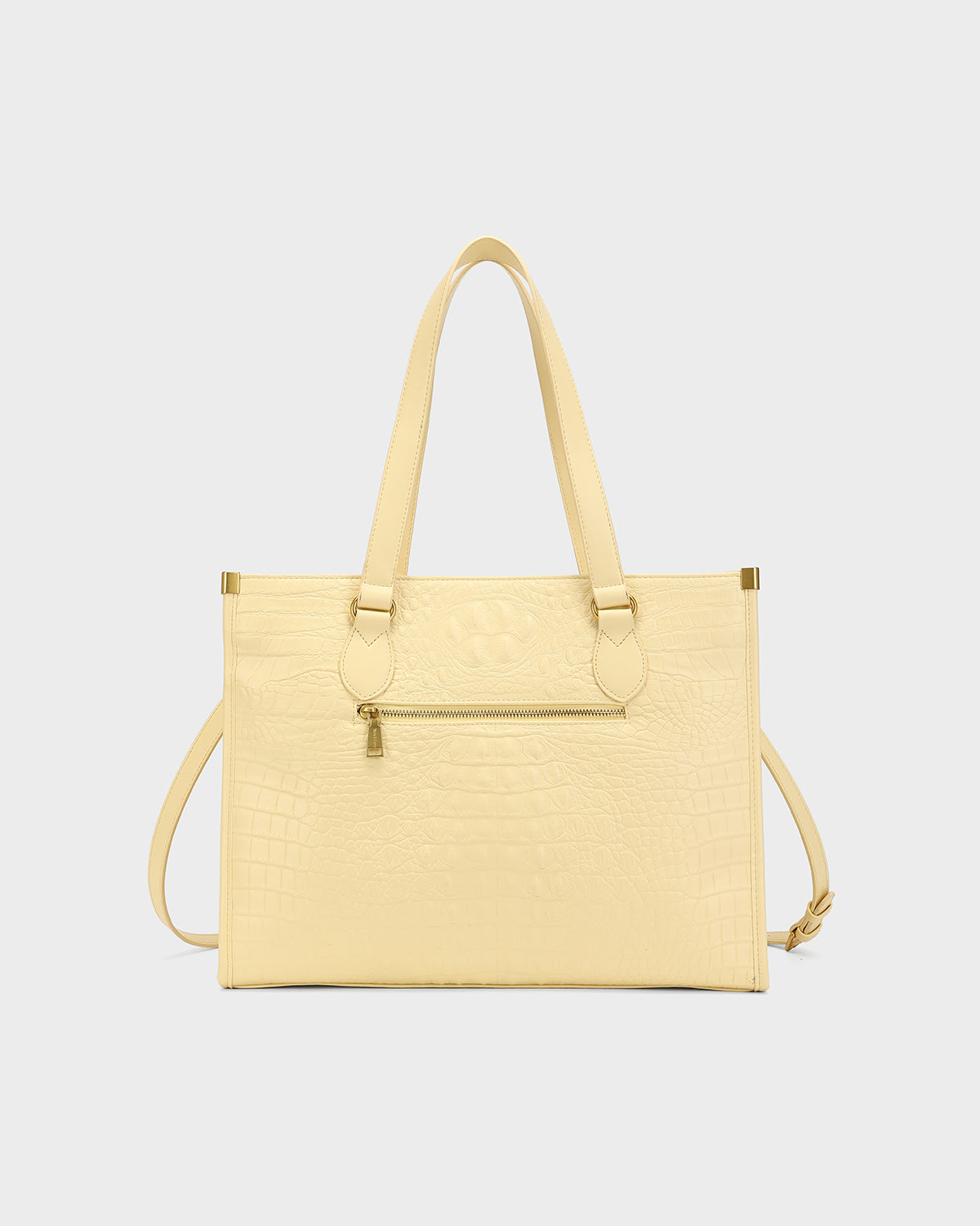City scape Tote in Champagne Yellow