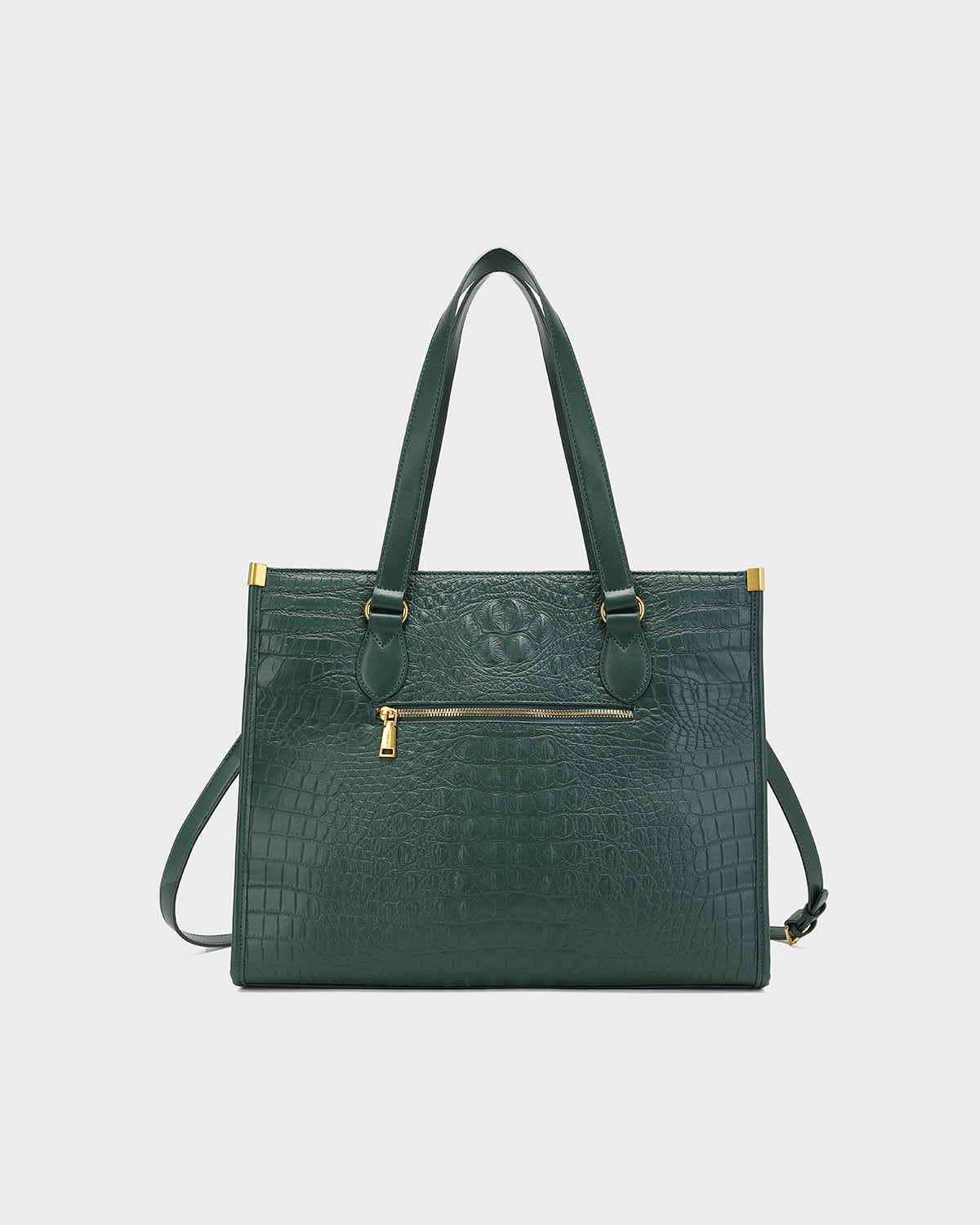 City scape Tote in Emerald Green